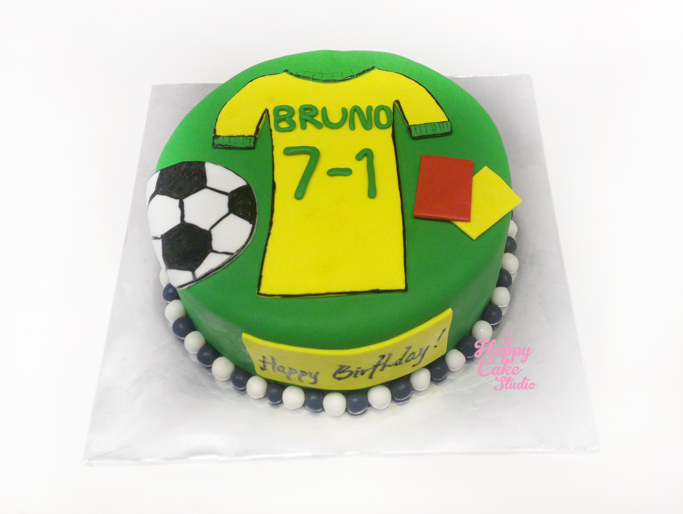 Soccerthemed Cake Brazil  Happy Cake Studio